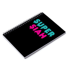 Super Siah Drip Spiral Notebook - Ruled Line (Black)