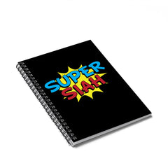 Super Siah Spiral Notebook - Ruled Line (Black)