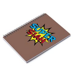 Super Siah Spiral Notebook - Ruled Line (Brown)