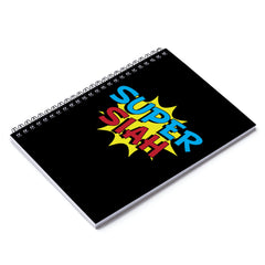 Super Siah Spiral Notebook - Ruled Line (Black)