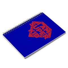 I Am Super Kid Spiral Notebook - Ruled Line (Blue)